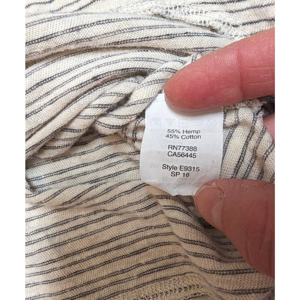 Madewell Audio Top Belridge Stripe Size Small Ivory - Picture 6 of 9
